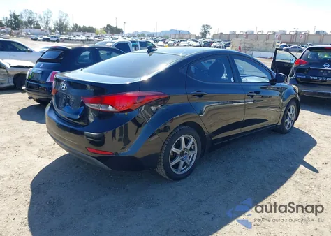 2016 Hyundai Elantra Se из США, поврежденный, VIN 5NPDH4AE4GH708213